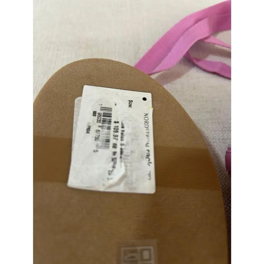 Stuart Weitzman Altdup Canvas Espadrille Platform Flat Sandals 6.5 Lilac, NWT